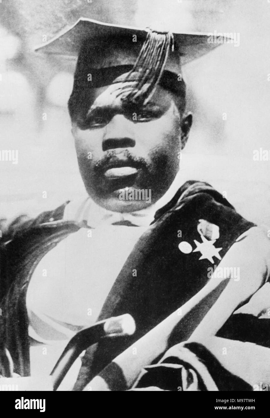 Marcus Garvey. Portrait der Jamaikanischen nationalistischen, Marcus Mosia Garvey Jr. (1887-1940) Stockfoto