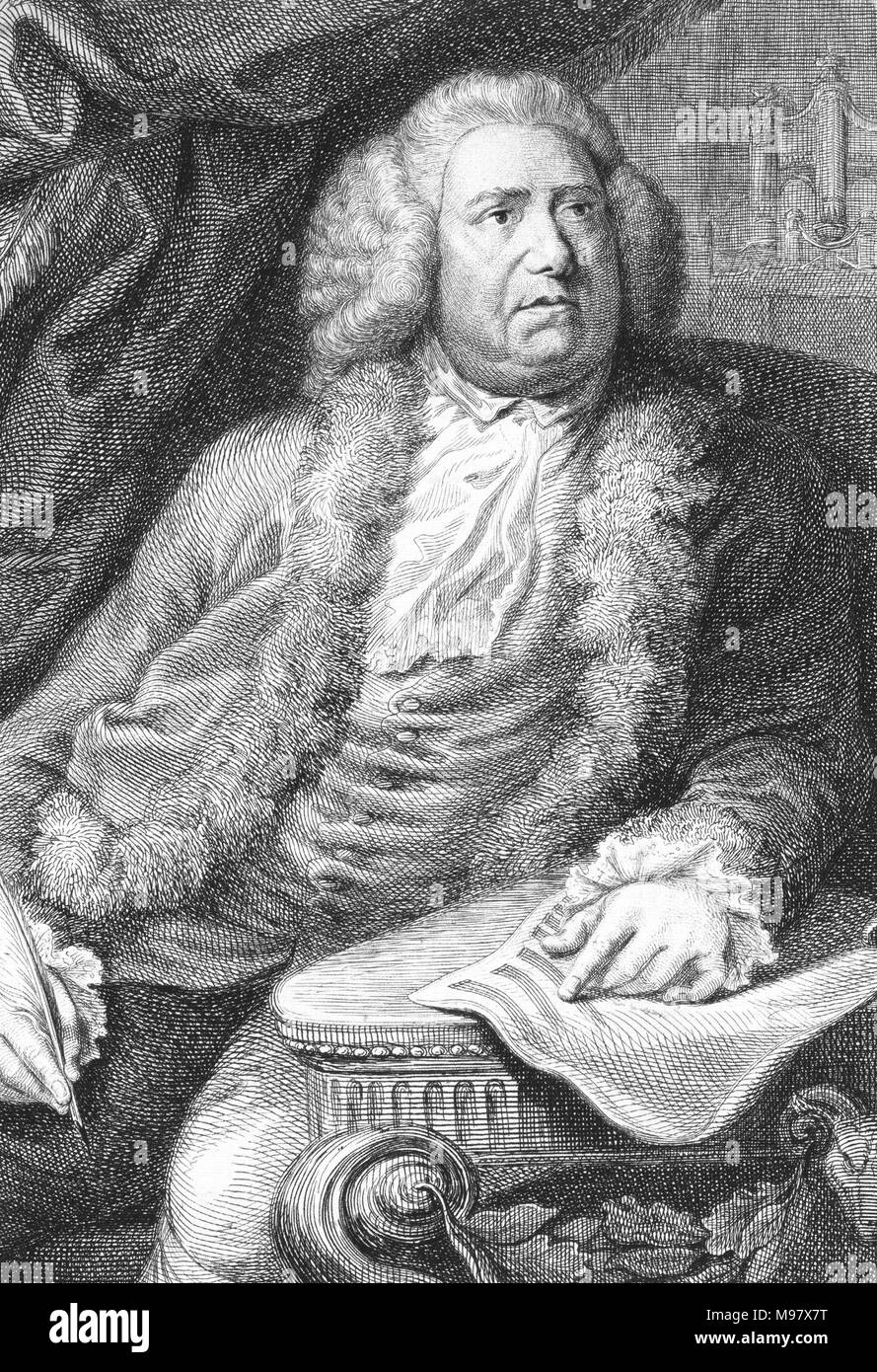 WILLIAM BOYCE (1711-1779), englischer Organist und Komponist Stockfoto