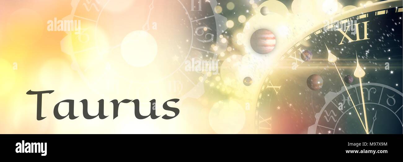 Taurus mystischen Sternzeichen Astrologie Stockfoto