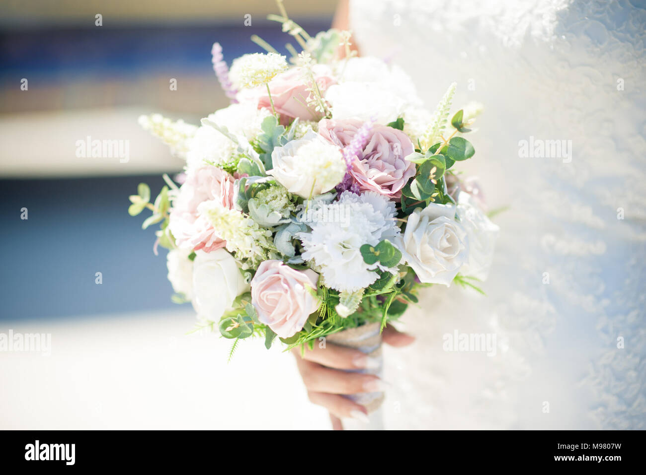Herrliche Blumen für eine exquisite Hochzeit Stockfoto