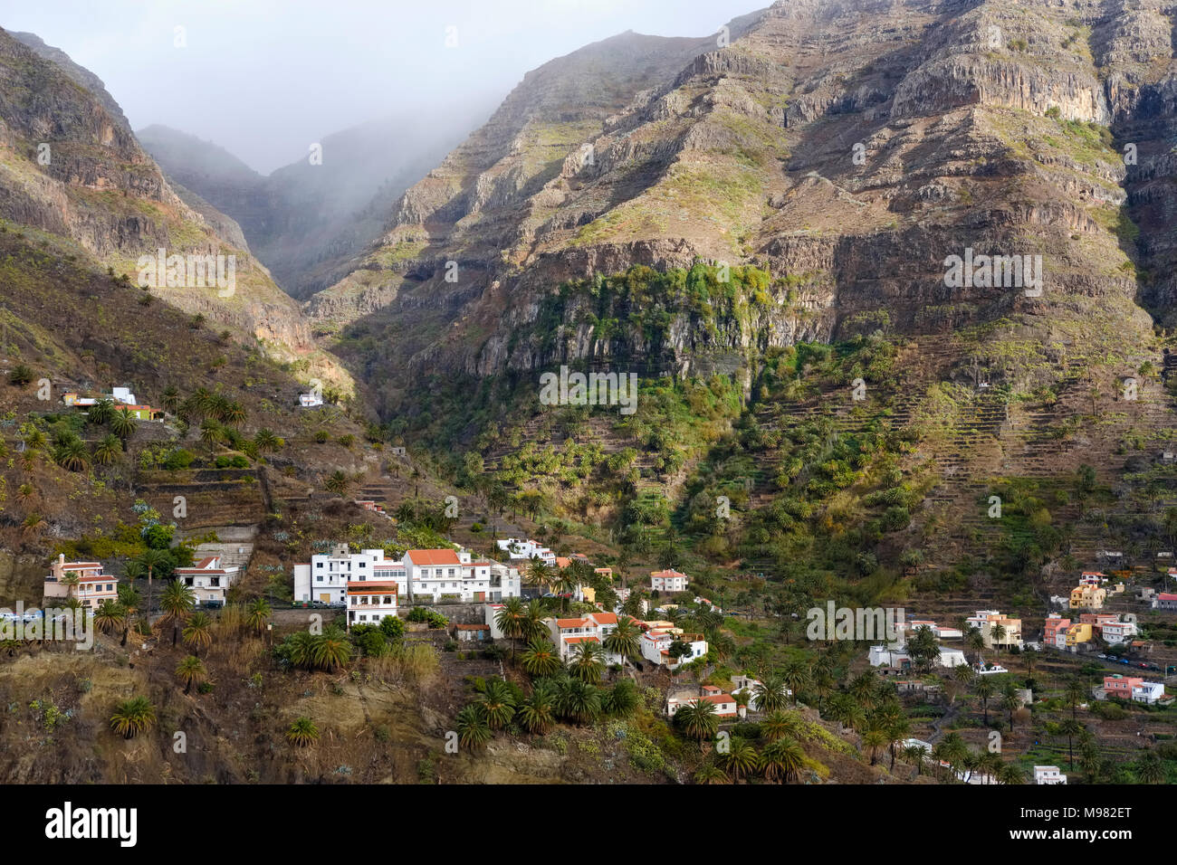 Lomo del Balo, Valle Gran Rey, La Gomera, Kanarische Inseln, Spanien Stockfoto