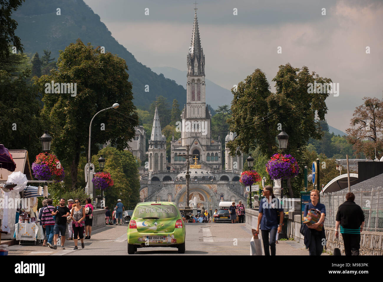 Lourdes. Heiligtum Unserer Lieben Frau von Lourdes. Frankreich. Stockfoto