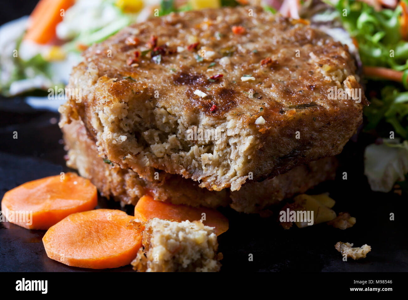 Veggie Burger, close-up Stockfoto