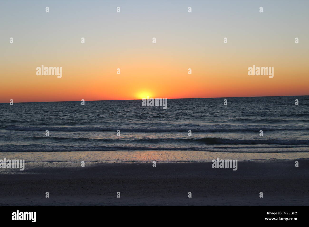 St. Pete Beach Ocean sunset Stockfoto