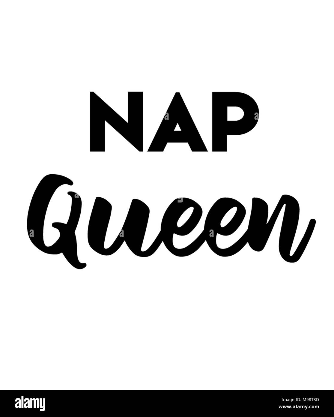 Nap-Königin, sleepy Head Stockfoto