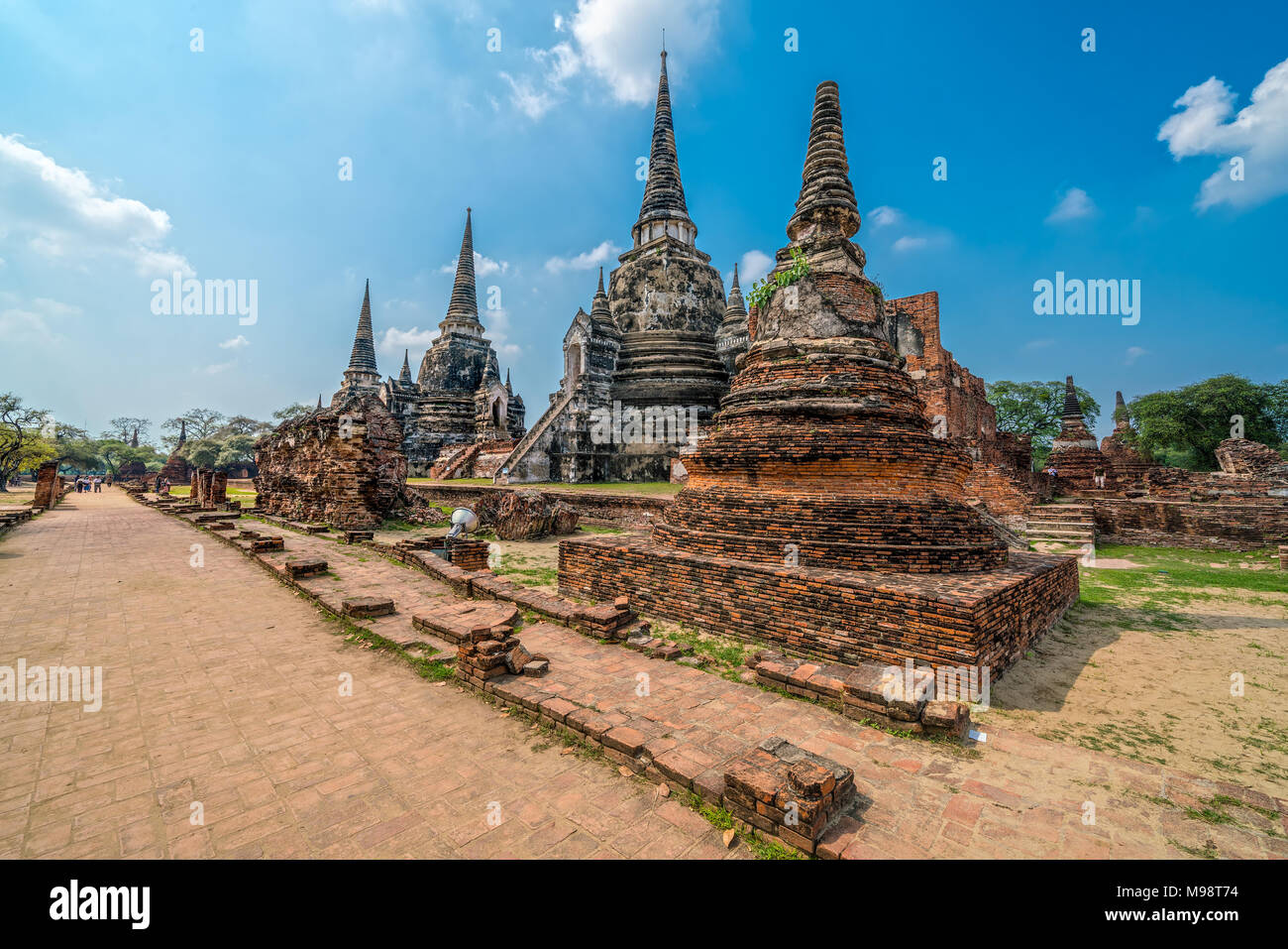Wat Phra Si Sanphet Tempel, Ayutthaya. Bangkok Thailand Stockfoto