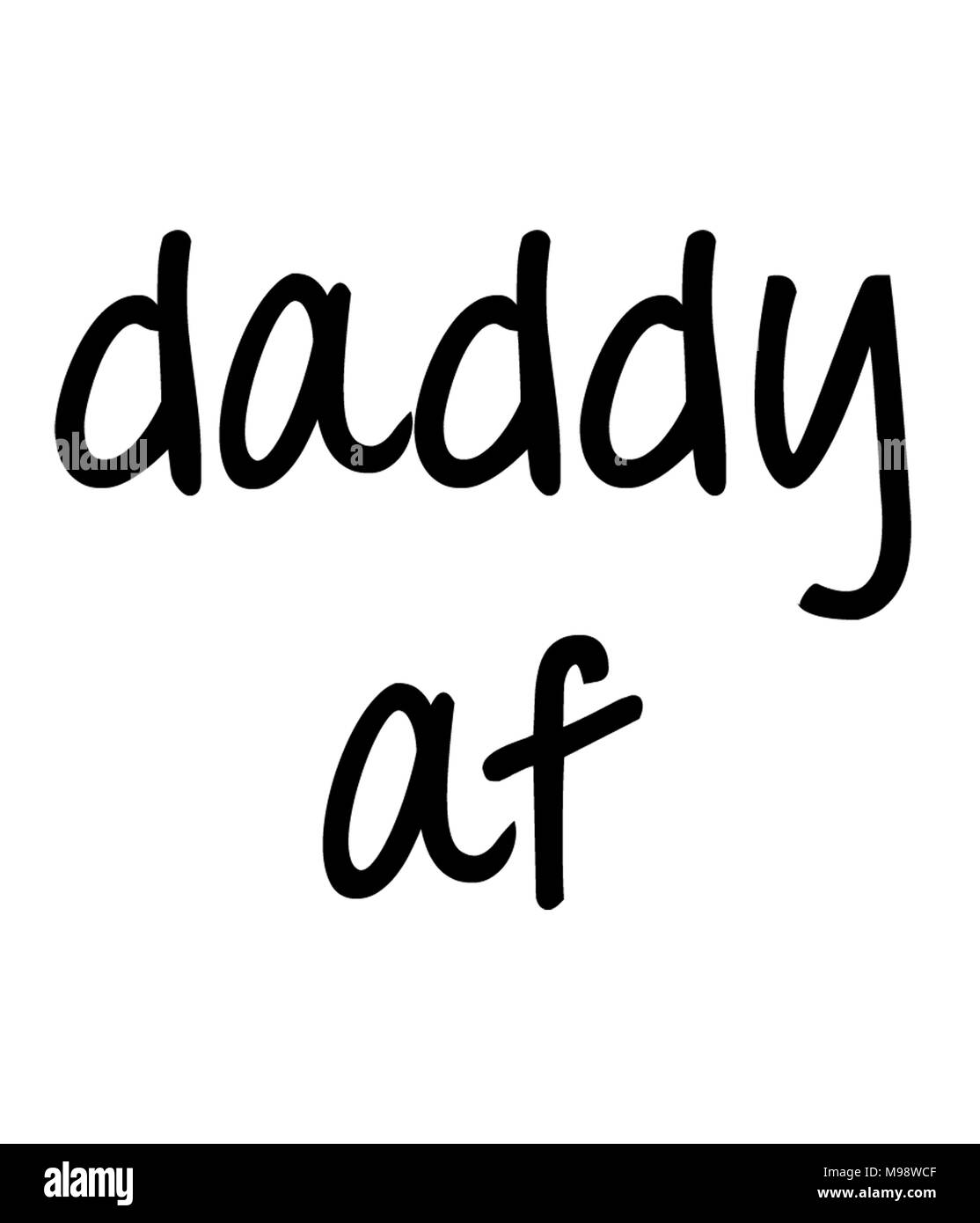 Daddy af Kunst Stockfoto