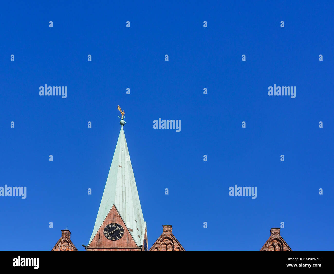 Abstrakte Darstellung der Kirche St. Martini in Bremen, Deutschland Stockfoto