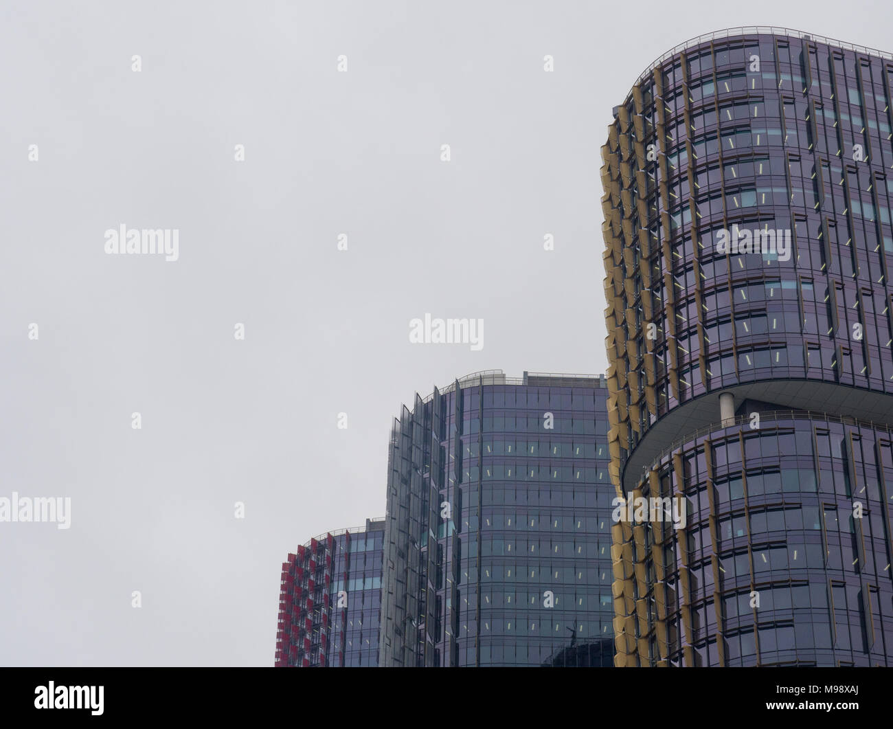 Moderne Bürogebäude in Darling Harbour. Stockfoto