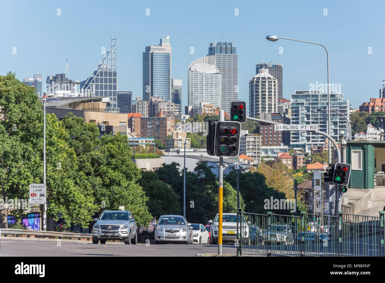 Darling Point Road, Edgecliff, Sydney, New South Wales, Australien Stockfoto