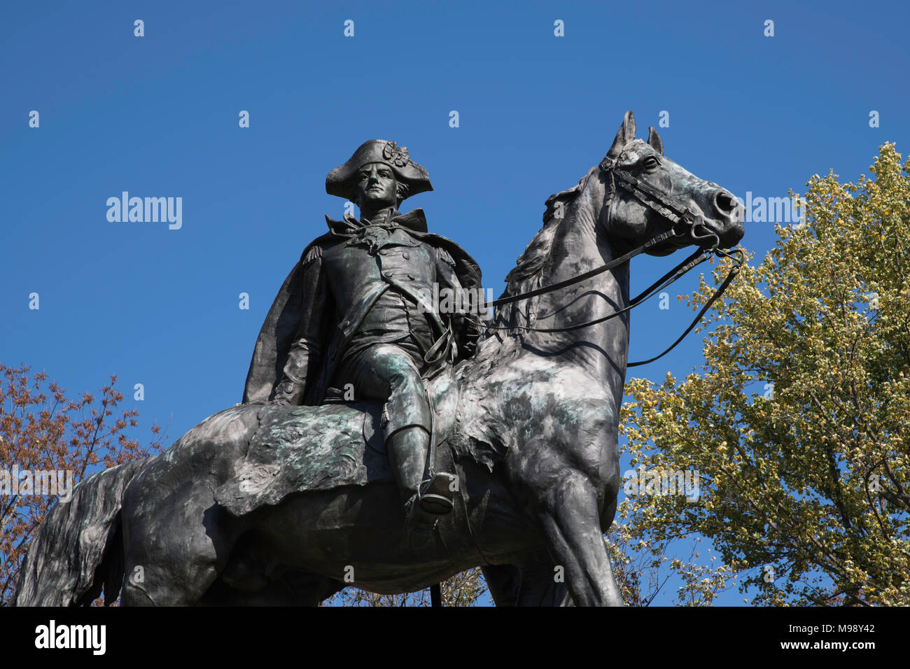 Anthony Wayne Statue in der Nähe von Valley Forge National Historical Park von Henry K. Bush-Brown Stockfoto