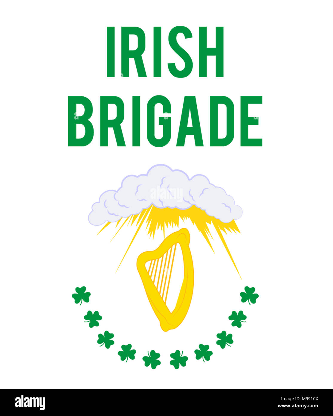 Irische brigade Ausgeschnittene Stockfotos und bilder Alamy