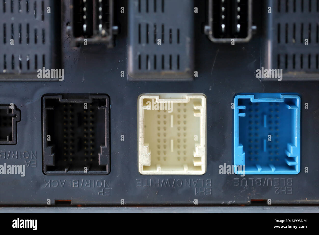 Jedes Auto Werkstatt ist mit vielen Tools, die Arbeit effizienter zu gestalten und die Arbeitszeit verkürzen. Stockfoto