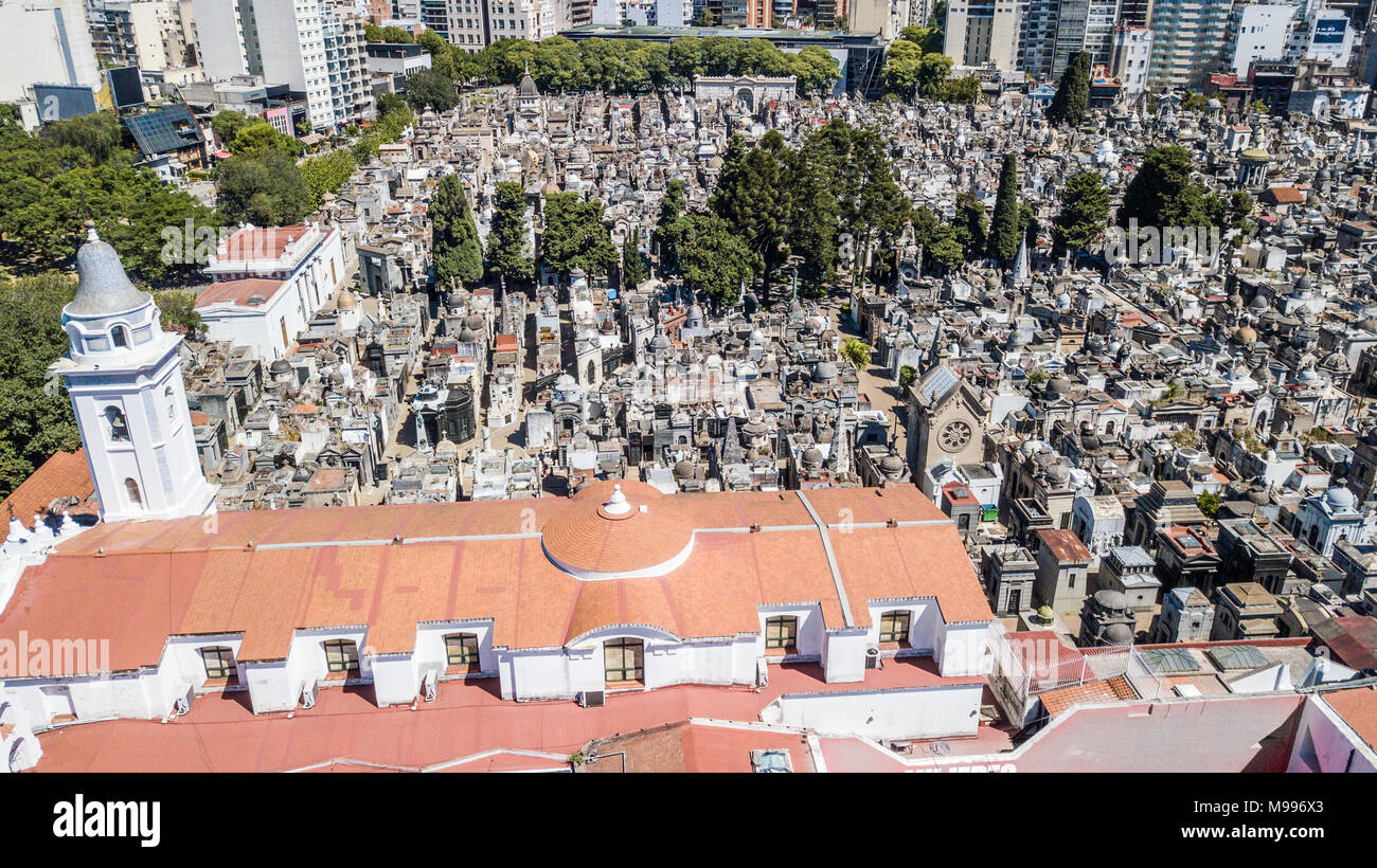 Cementerio de la Recoleta oder La Friedhof von Recoleta, Buenos Aires, Argentinien Stockfoto