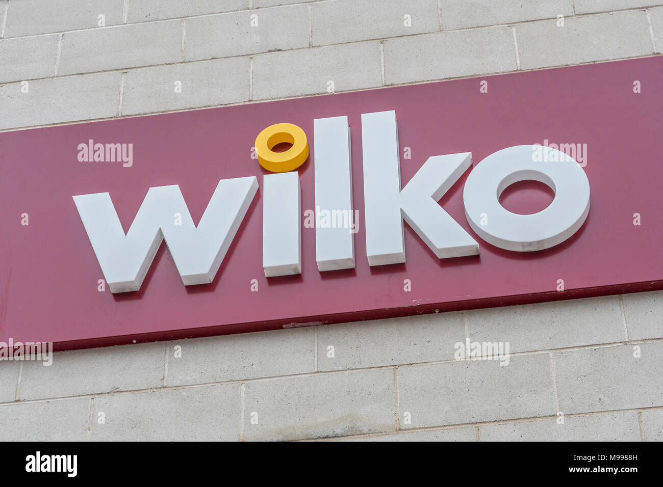 Wilko shop Horten an Ihrem Ladengeschäft in Plymouth. Devon. Tod von der High Street, High Street Krise Konzepte. Stockfoto