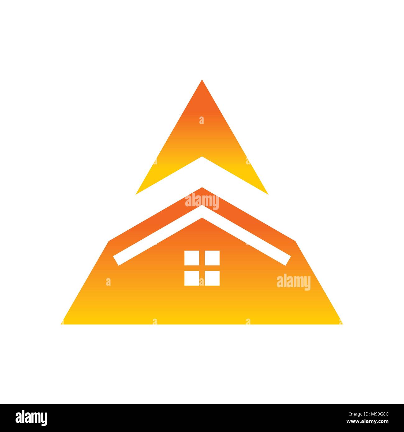 Immobilien Haus Dreieck Vektor Symbol Grafik Logo Design Stock Vektor