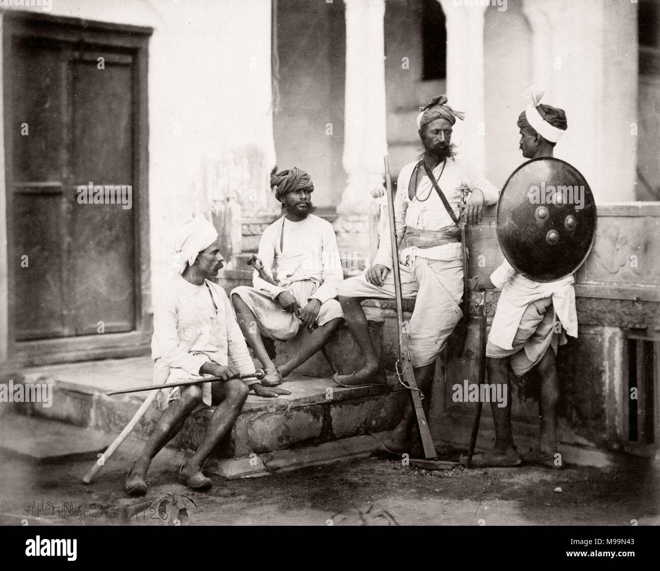 19 Vintage foto Indien - Hirten und Robertson, 1860 s Stockfoto