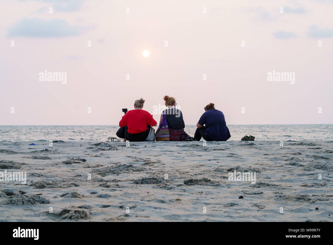 Strand Asien Indien Kerala Stockfoto