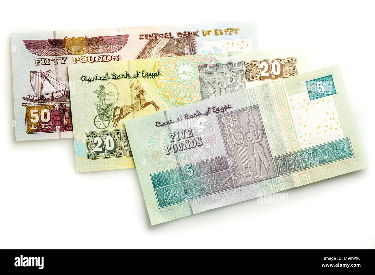 Ägyptische Pfund Noten Stockfoto