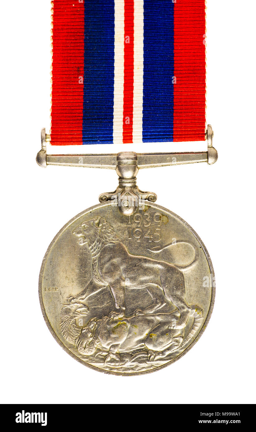 Der Krieg Medaille 1939 - 1945, WWII britische Kampagne Medaille Stockfoto