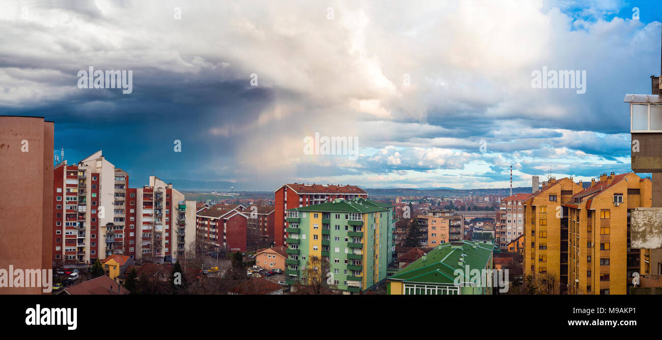 Panorama der Stadt Jagodina Serbien Stockfotografie Alamy