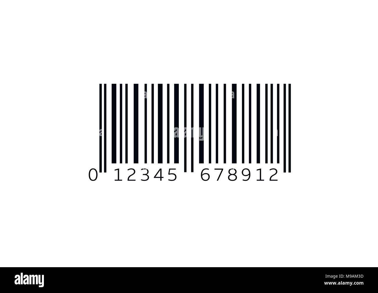 Einfache Bar code Stock Vektor