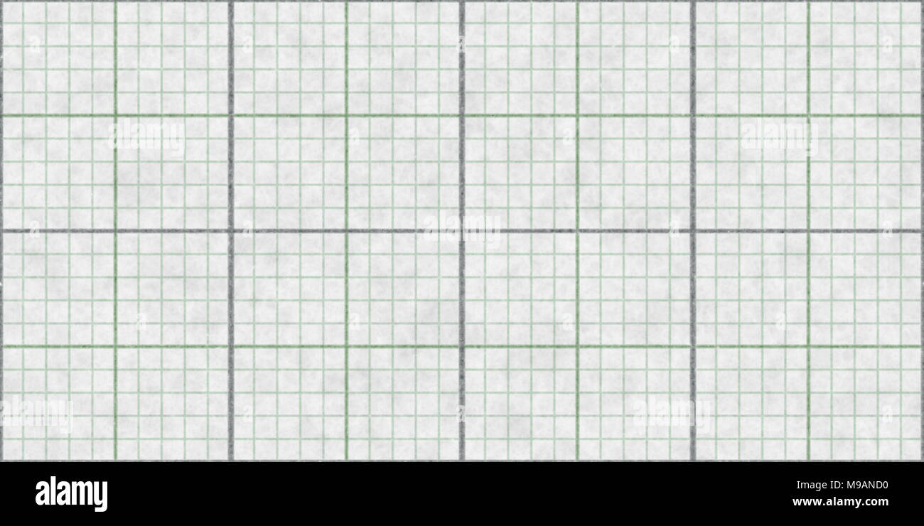 Grau nahtlose Millimeterpapier Hintergrund. Tiling Graph Textur. Leere gesäumt. Stockfoto