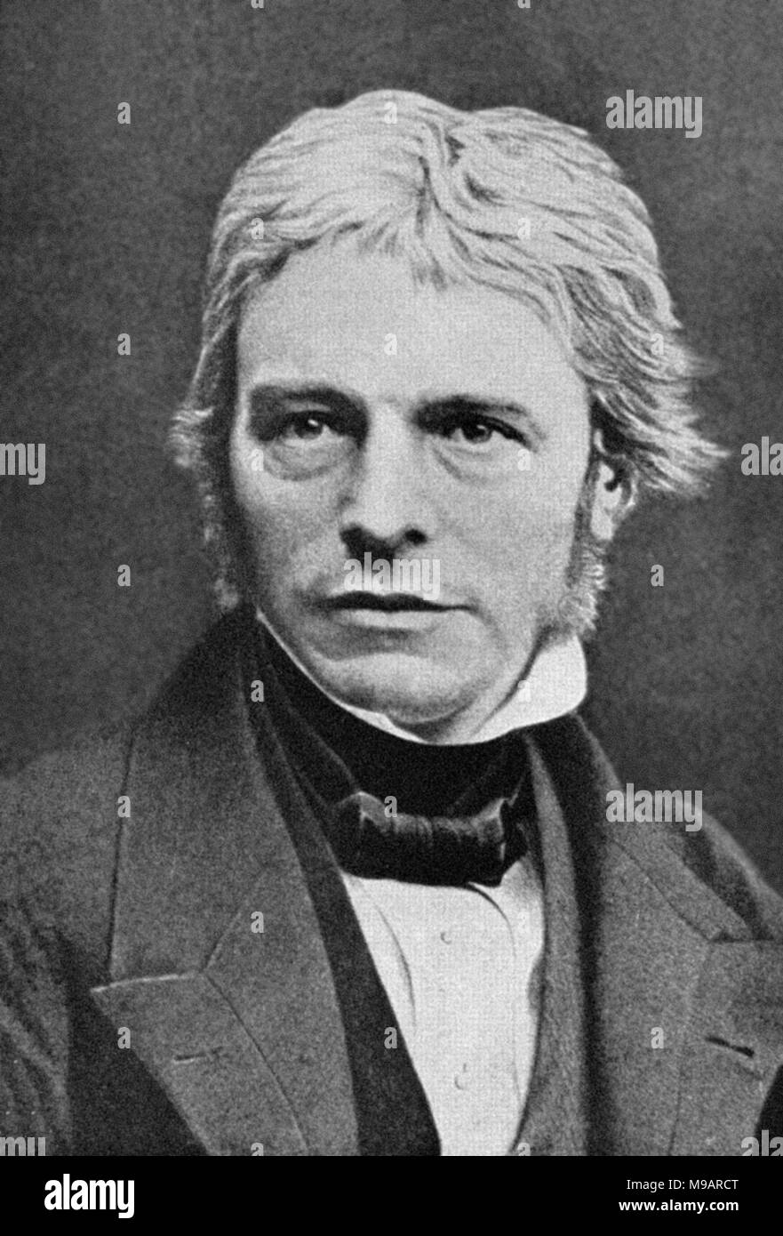 Michael Faraday (1791-1867) Stockfoto