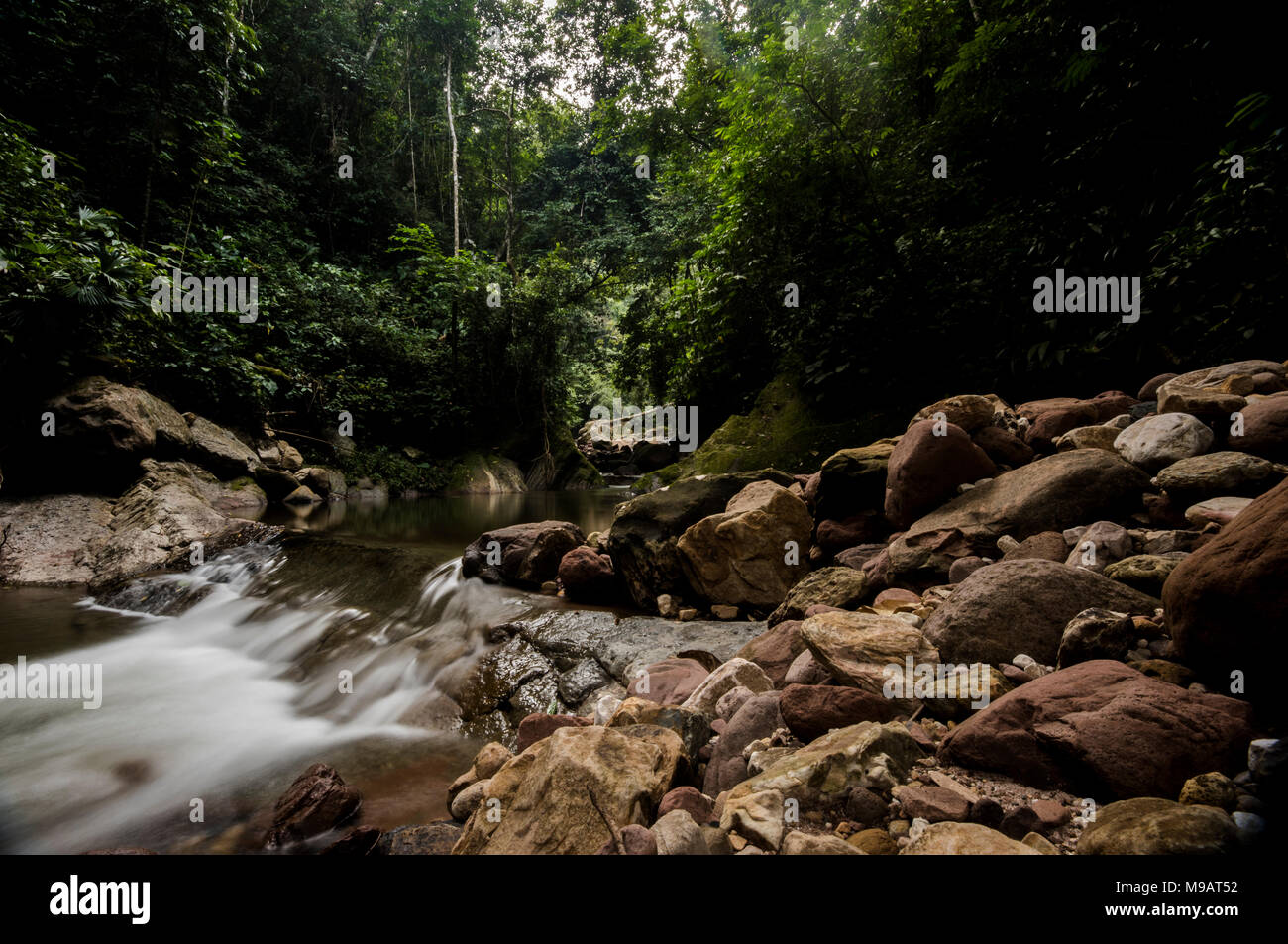 Der Rio Shilcayo in der Nähe von Tarapoto, Peru Stockfoto