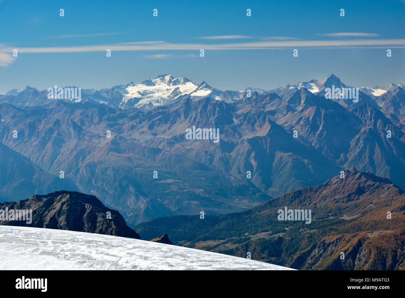 Gran Paradiso Gipfel in den Alpen Stockfoto