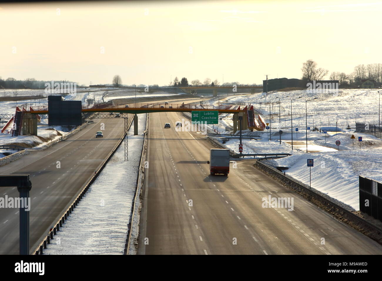 Die Lublin beltway ist ein besonderes Geschenk für Menschen, die sich ohne Stau geträumt. Stockfoto