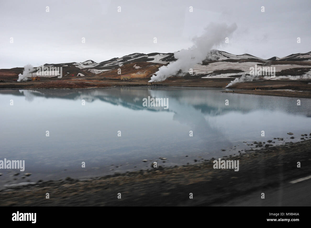 Bilder in und um Akureyri Island Stockfoto