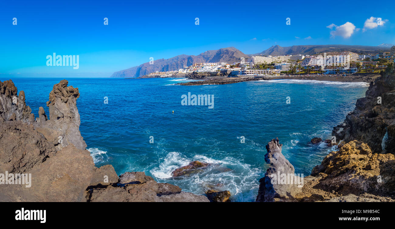 Puerto de Santiago, Teneriffa, Kanaren, Spanien: Das Stockfoto