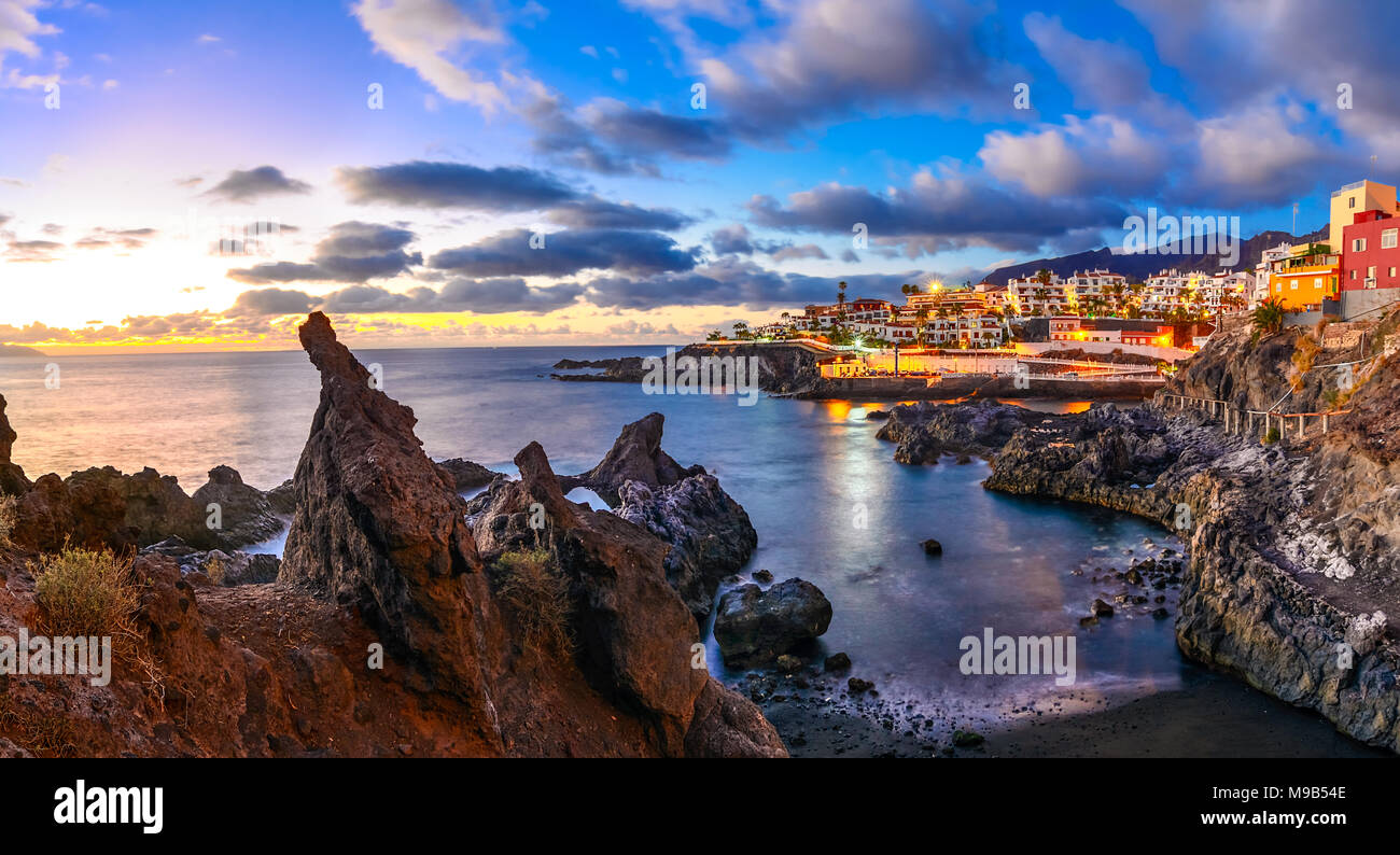 Puerto de Santiago, Teneriffa, Kanaren, Spanien: Das Stockfoto