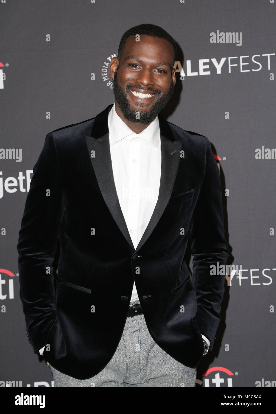 Usa 24 Mär, 2018. 24. März 2018 - Hollywood, Kalifornien - Kofi Siriboe. 2018 PaleyFest Los Angeles - die "Königin" Zucker" bei Dolby Theater. Foto: PMA/AdMedia Credit: Pma/AdMedia/ZUMA Draht/Alamy leben Nachrichten Stockfoto