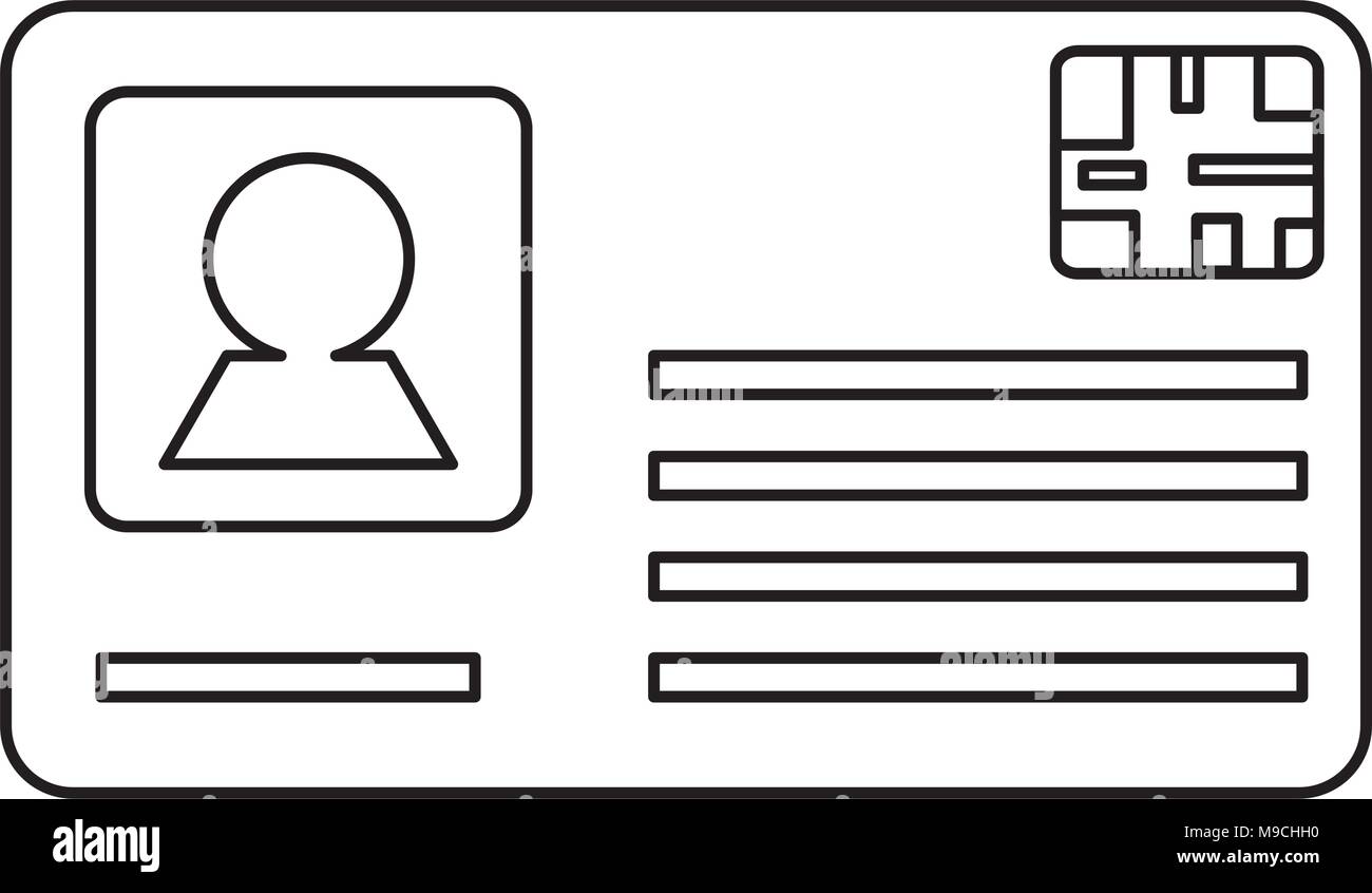 Id-Symbol auf weißem Hintergrund, Vector Illustration Stock Vektor