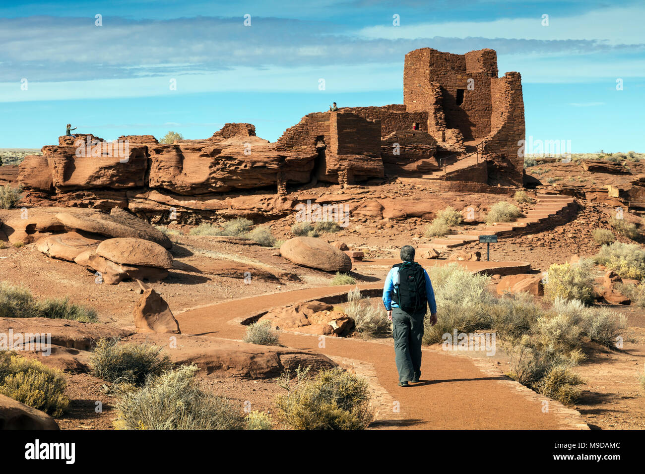 Wukoki Pueblo, gebaut 1100 AD, Wupatki National Monument Stockfoto