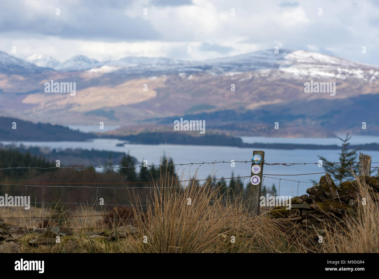 Der West Highland Way in Schottland Stockfoto