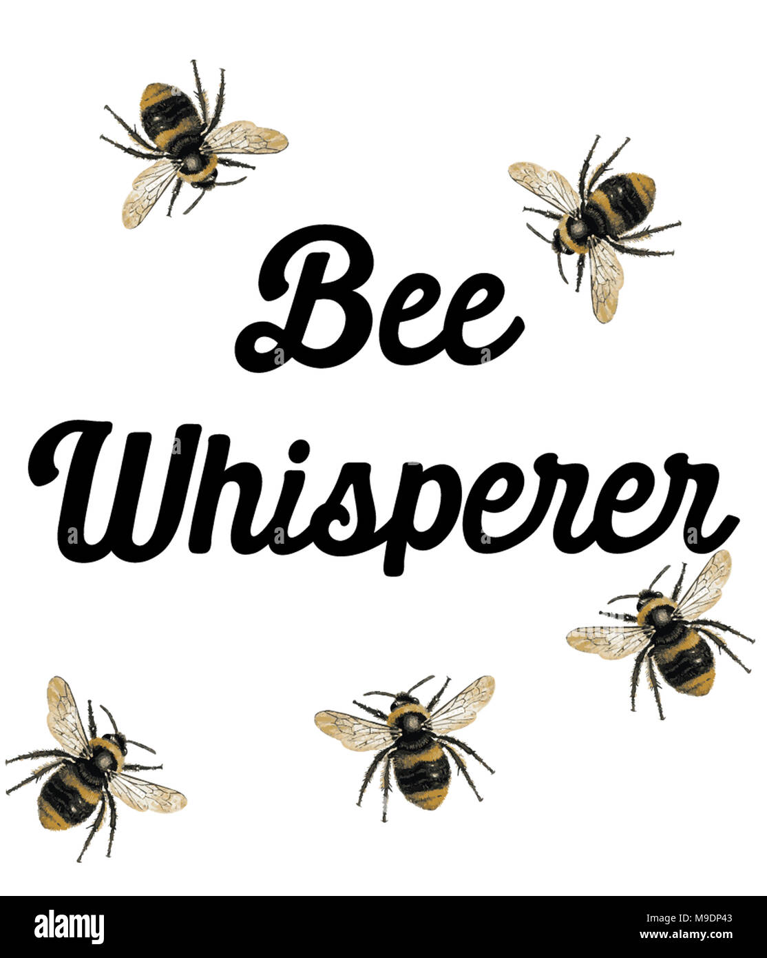 Biene Whisperer Stockfoto