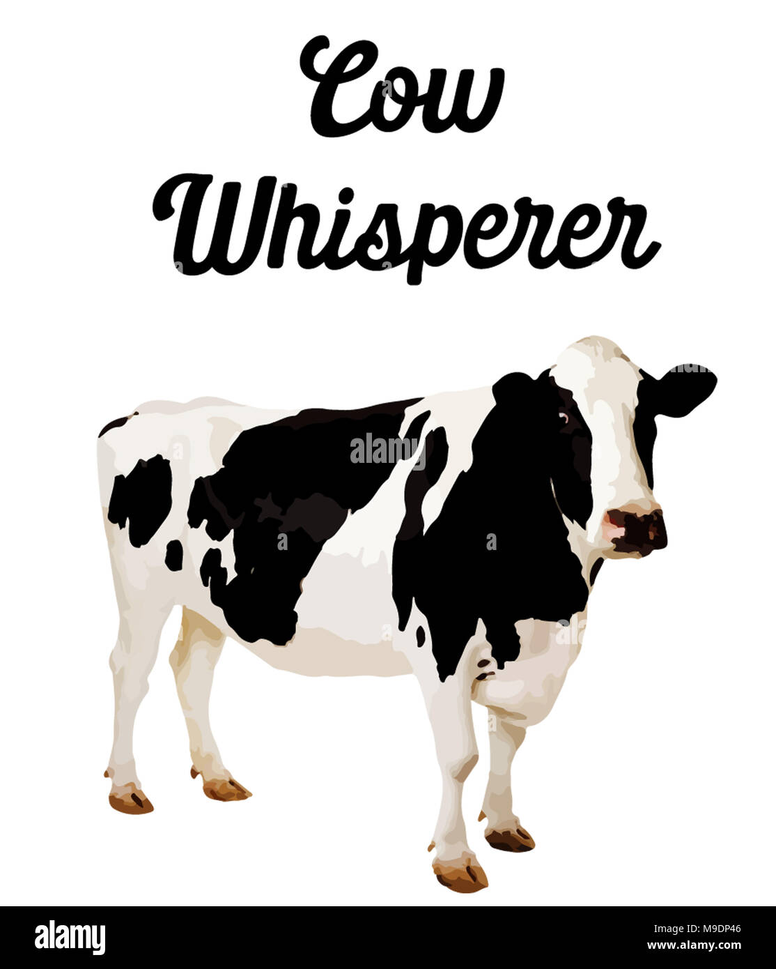 Kuh Whisperer Stockfoto