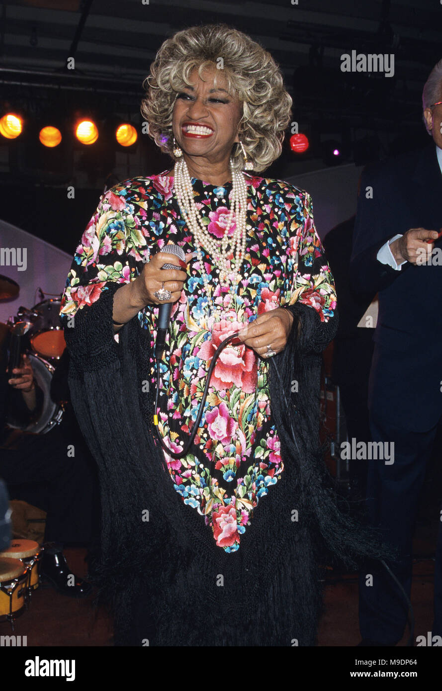 Celia Cruz picuted in New York City im März 2000. © Bild: Walter McBride/MediaPunch Stockfoto