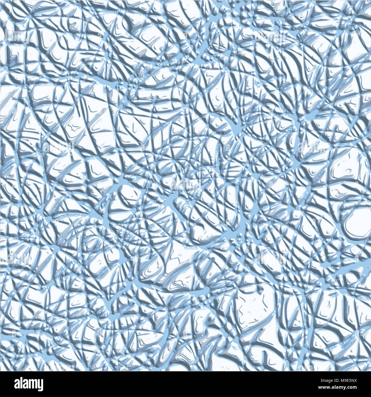 Blau graviert 3D-stuck Scribble Hintergrund Muster, Vector Illustration Stock Vektor