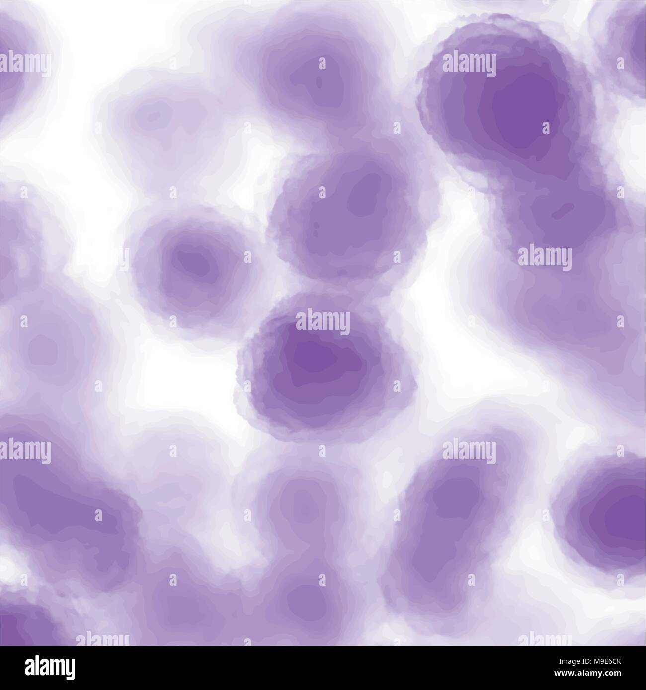 Violett Aquarell verschwommen blasen Hintergrundmuster, Vector Illustration Stock Vektor