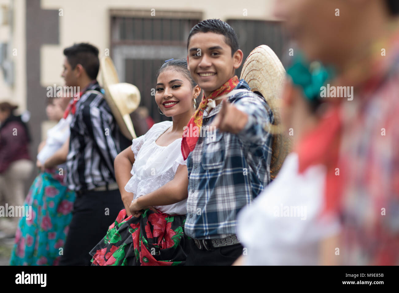 H. in Matamoros, Tamaulipas, Mexiko - November 20, 2017 - November 20 Parade erinnert an den Beginn der mexikanischen Revolution von 1910 gegen Porfiri Stockfoto