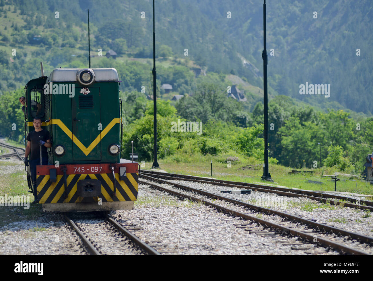 Šargan acht Zug, Mokra Gora, Zlatibor, Serbien Stockfoto