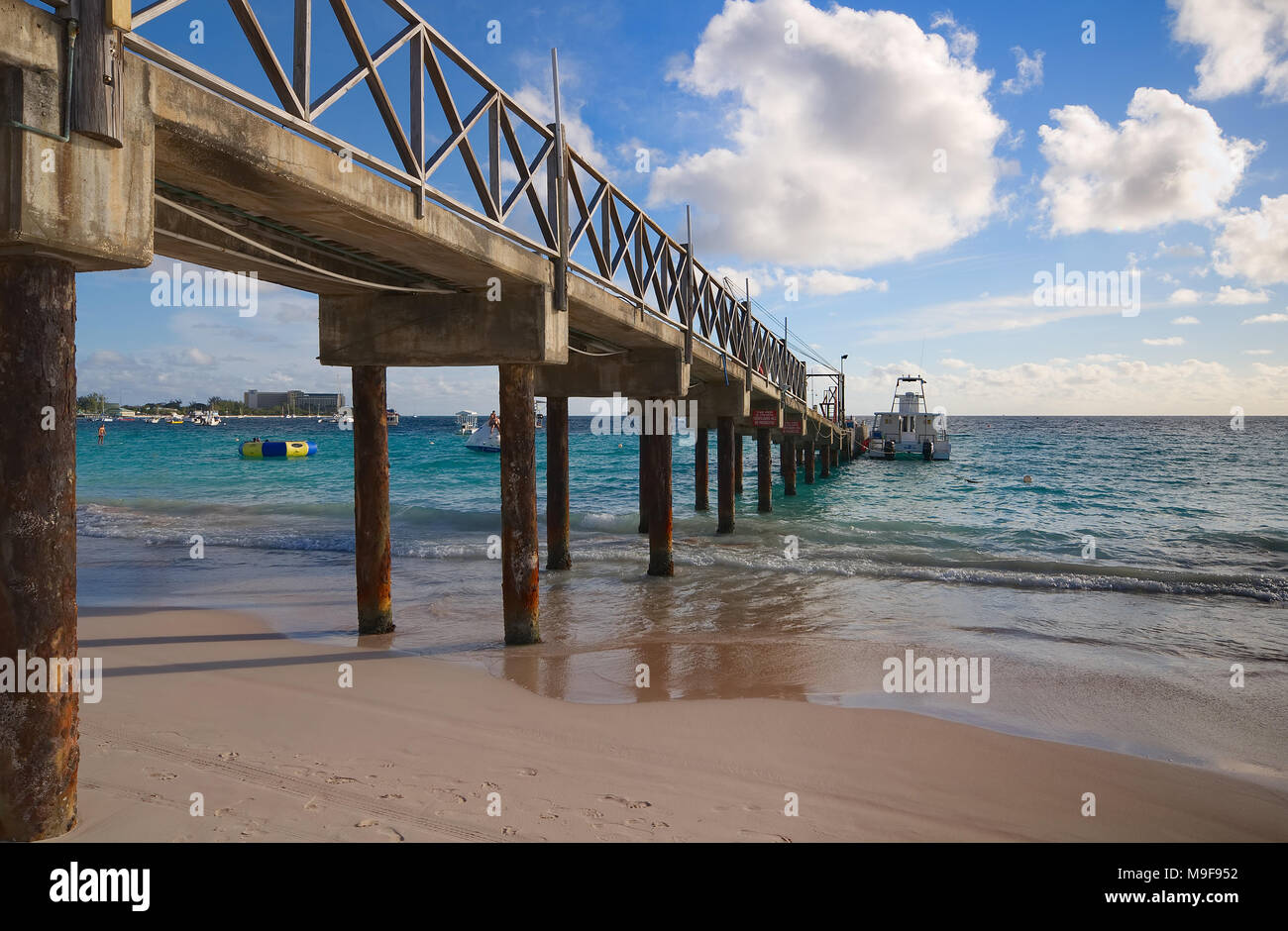 Bridgetown, Barbados - tropische Insel - Karibik - Brownes Beach - Carlisle bay Stockfoto