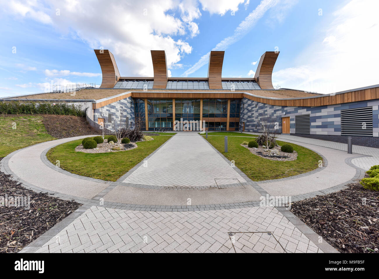 Die Jubilee Campus, einem der wichtigsten Verwaltungs- gebäude der Universität von Nottingham. Stockfoto