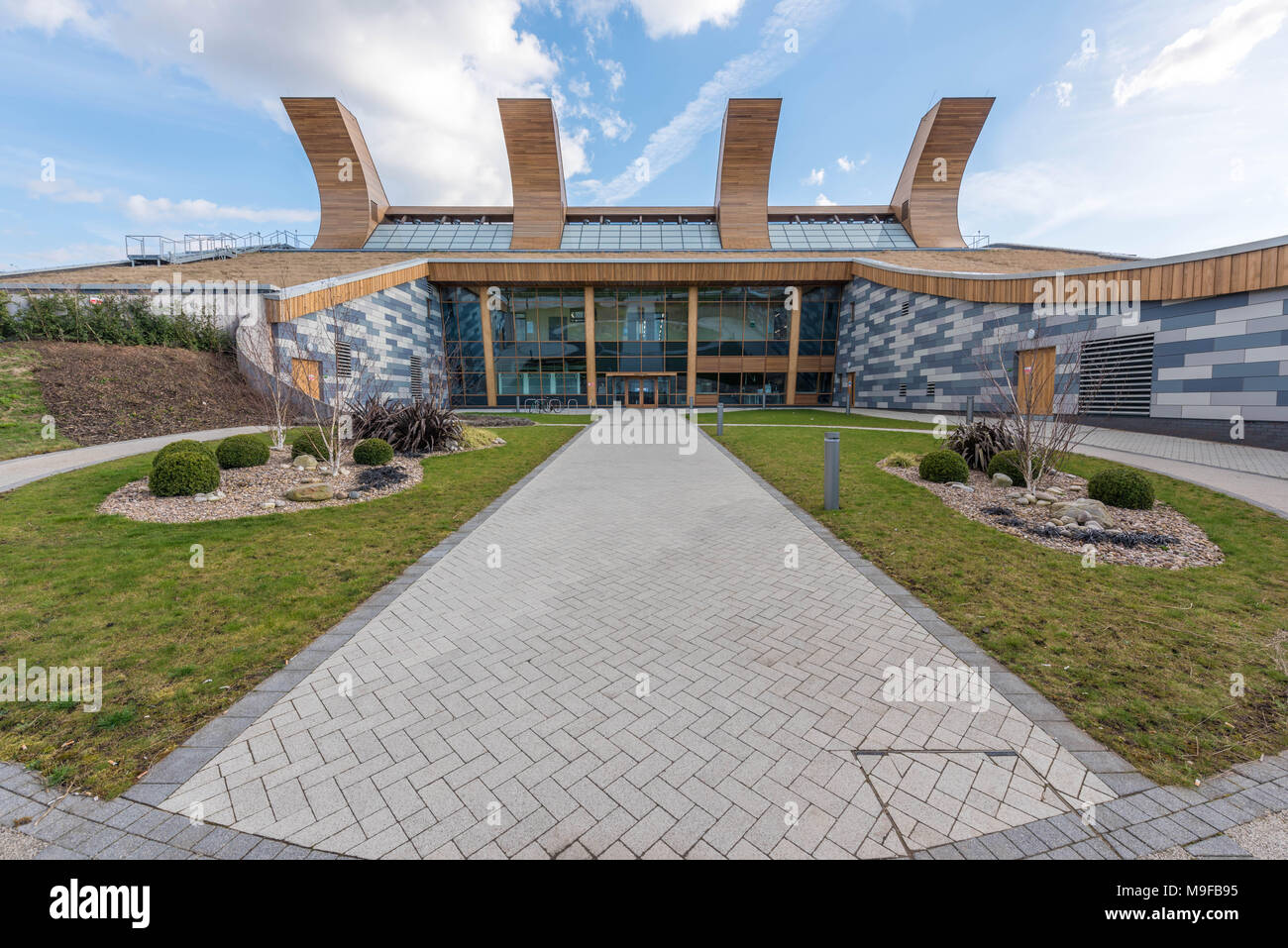 Die Jubilee Campus, einem der wichtigsten Verwaltungs- gebäude der Universität von Nottingham. Stockfoto