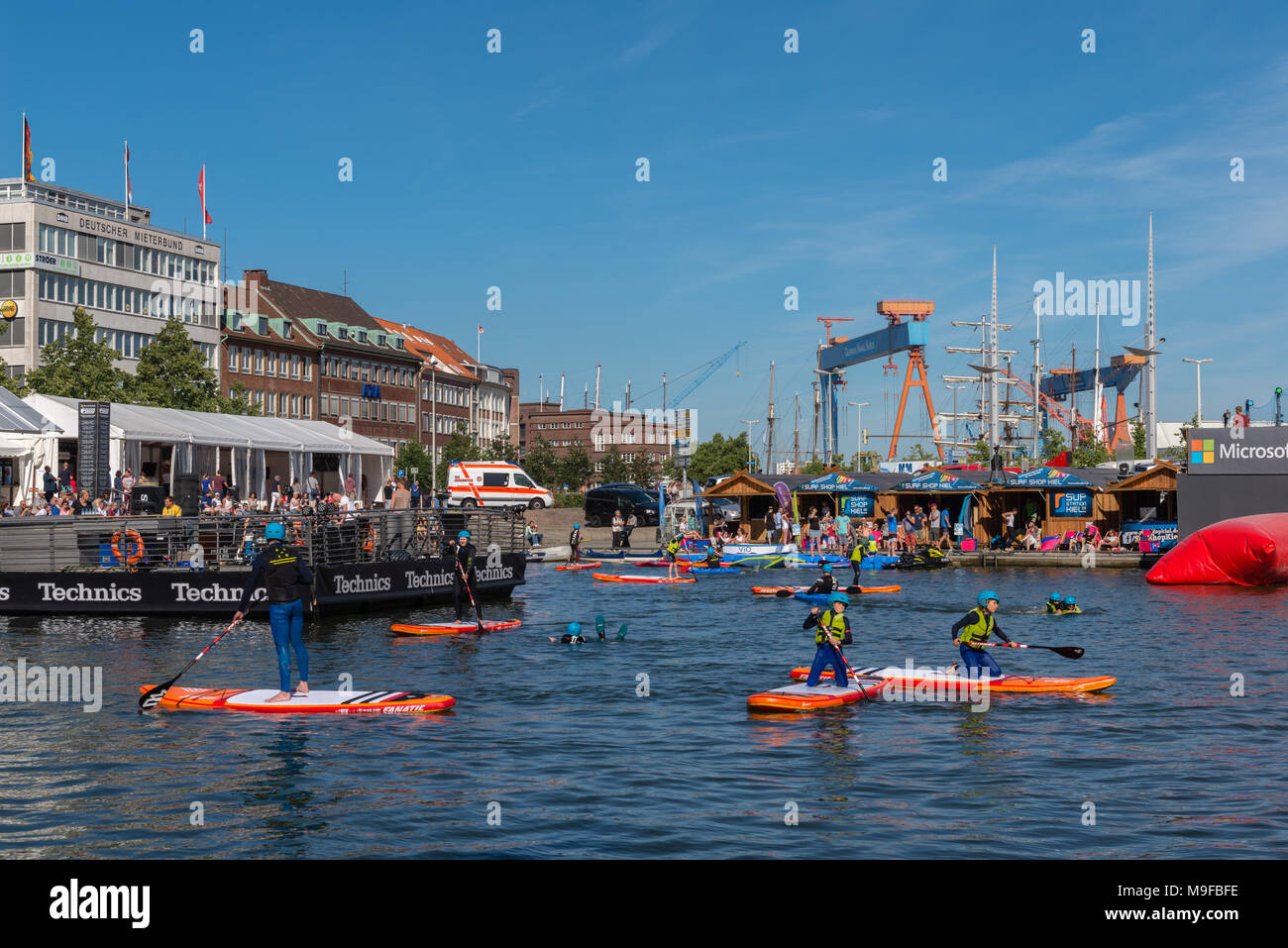 Firma Kieler Woche Stockfoto