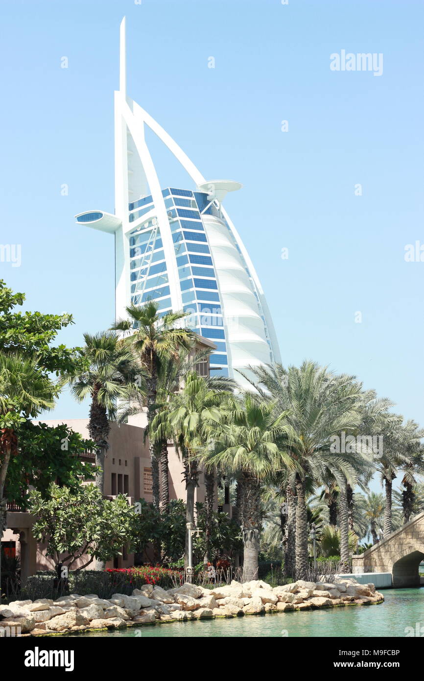 Das Burj Al Arab in Jumeirah, Dubai, VAE Stockfoto